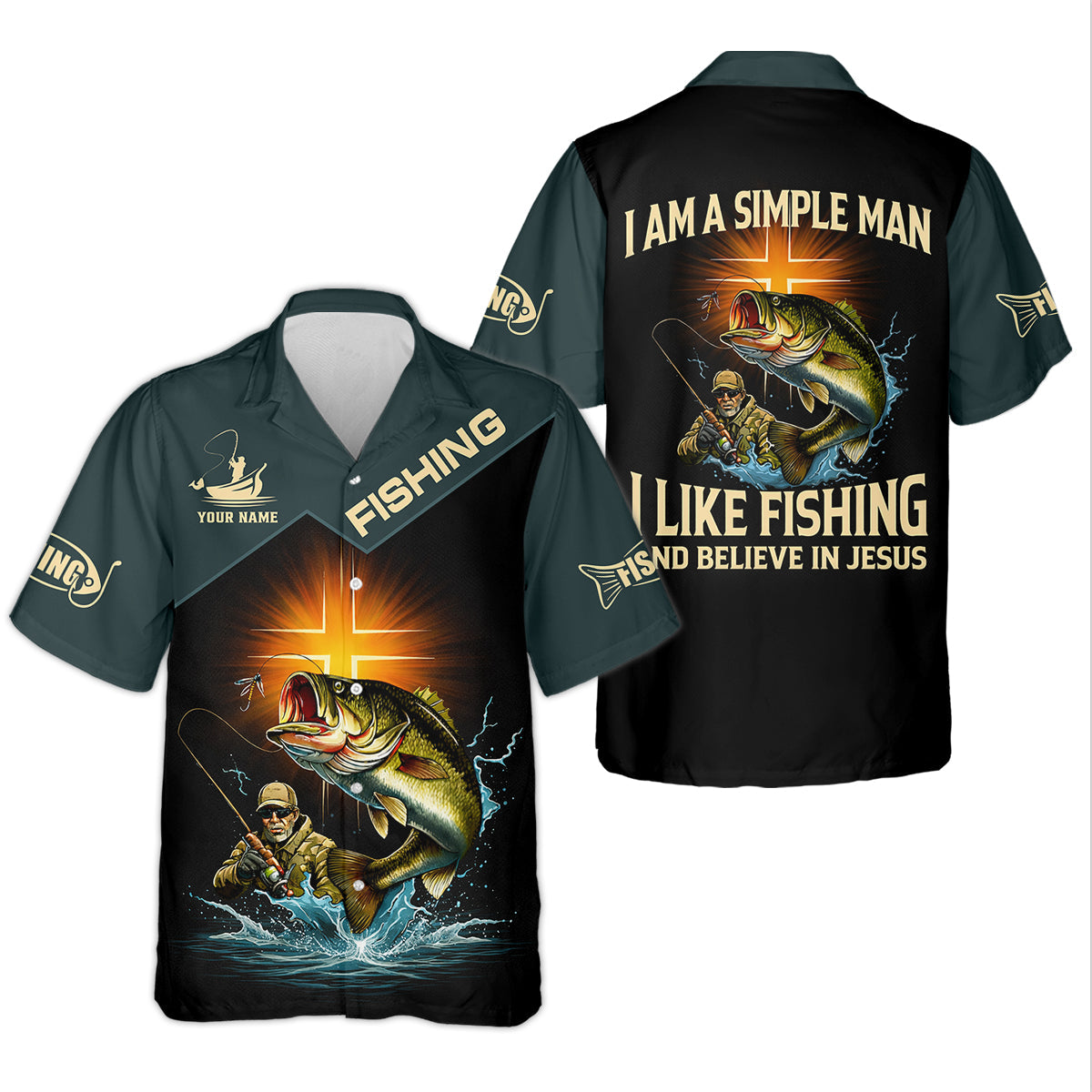 Like Fishing And Believe In Jesus Shirt, Christian Bass Fishing Long Sleeve For Men, Fishing UPF Shirts