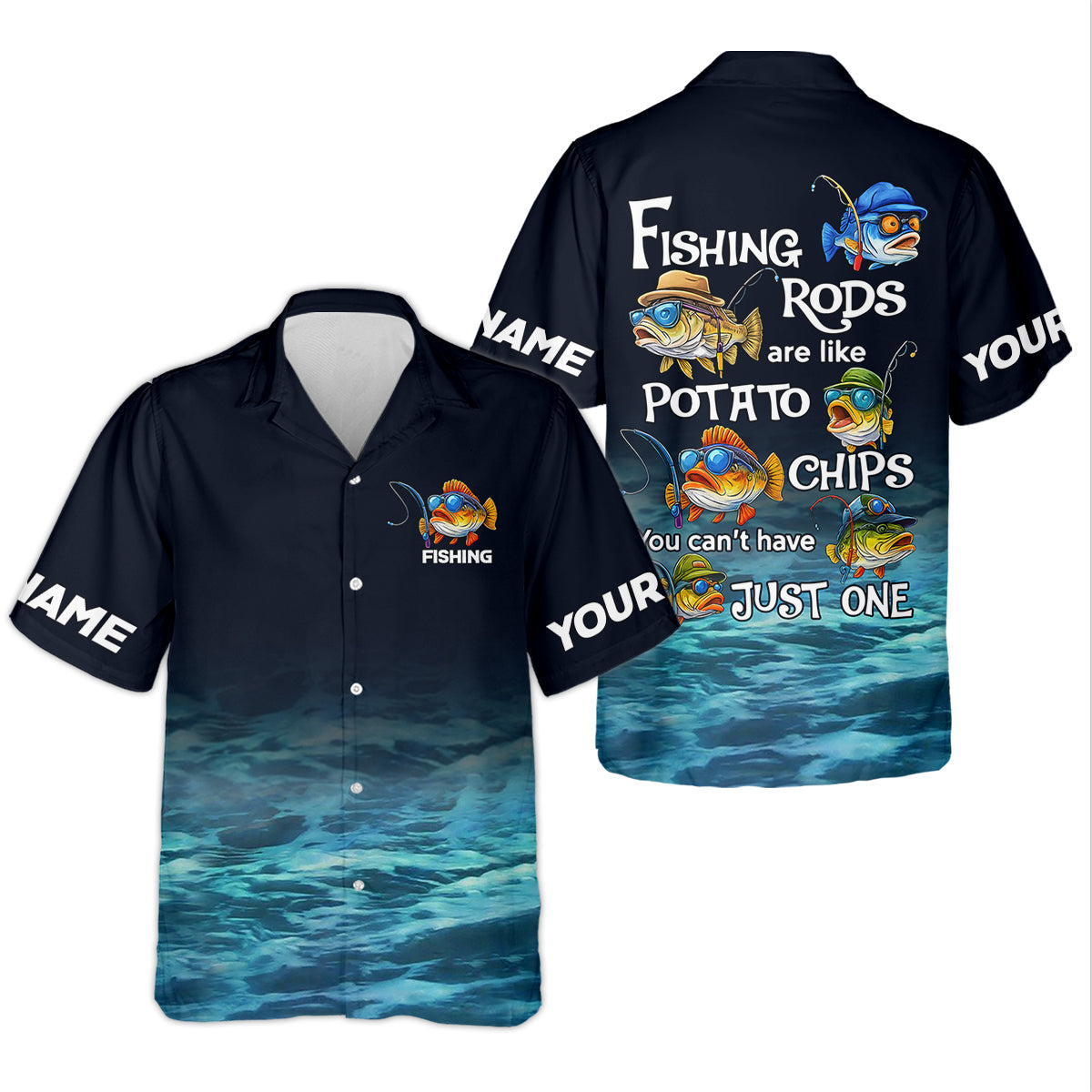 Fishing Rods Are Like Potato Chips Funny Fishing Shirt, SPF Shirt For Men, Gift For Fisherman