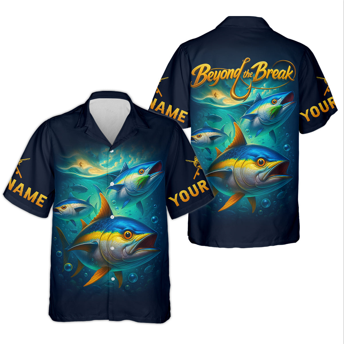 Beyond The Break Funny Fishing Shirt, Fishing UPF Shirts, SPF Long Sleeve Shirts Womens