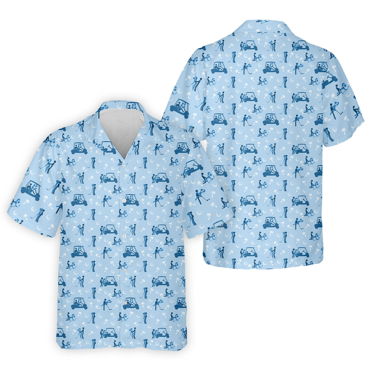 Naughty Couple Stick Figure Blue Funny Golf Shirt, Adult Humor Polo ShirtFor Men, Golf Shirts For Men