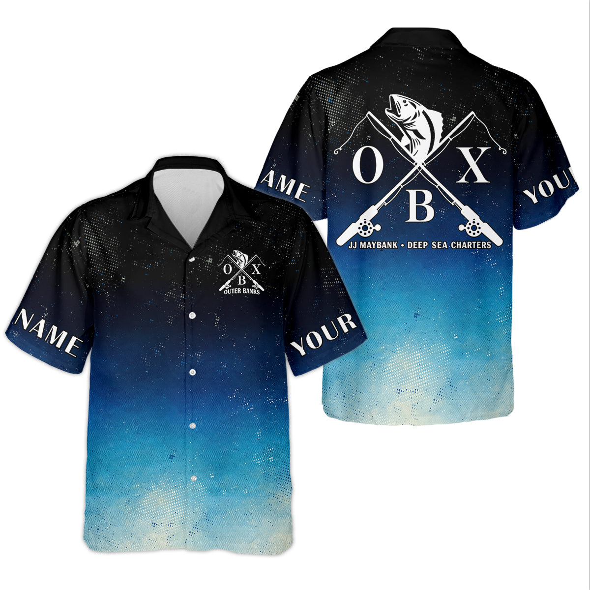 JJ Maybank Deep Sea Charters Outer Banks Fishing UPF Shirts, Fishing Movie Fishing Gift for Men