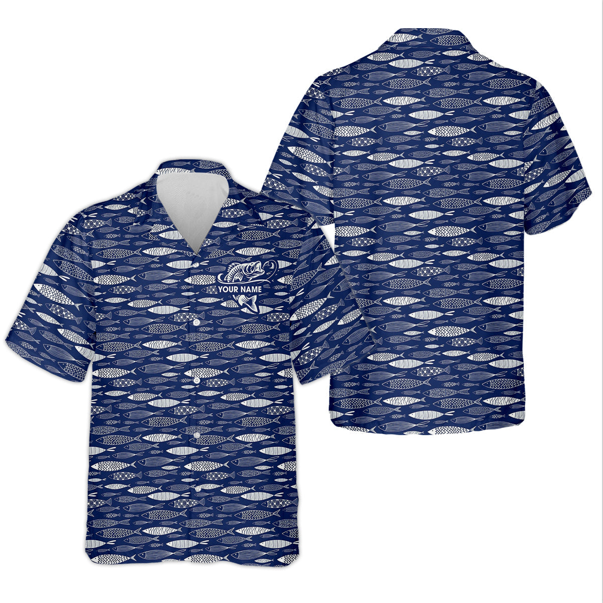 Personalized Baitfish Fishing Shirt With Custom Name, UPF Long Sleeve Shirts, Fishing Shirt, Fishing Shirts For Men