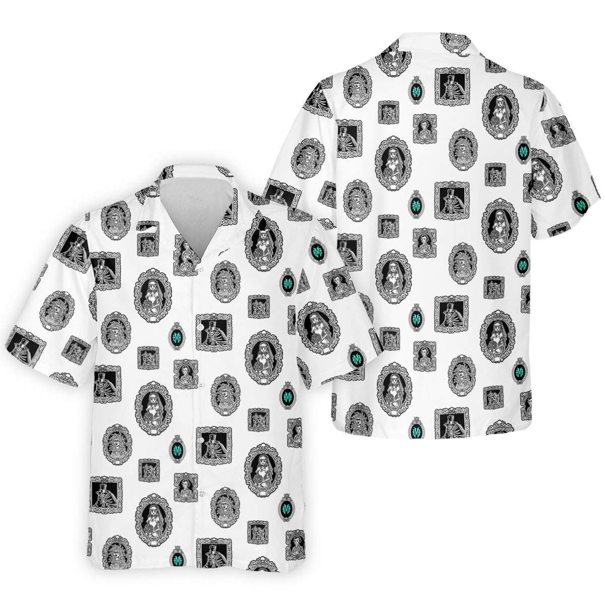Gothic Portrait Halloween Horror Character Polo Shirt, Golf Shirt, Golf Shirts For Men