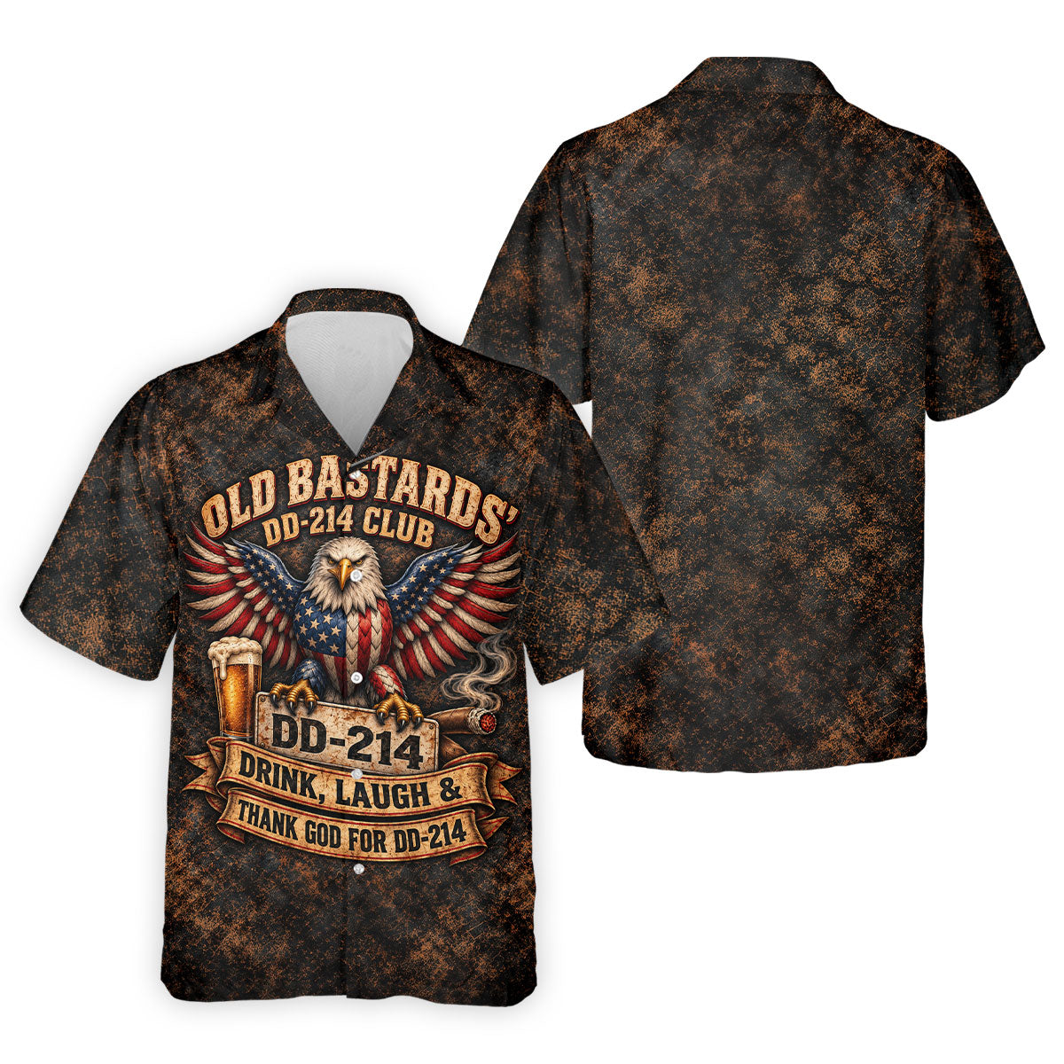 Old Bastards DD-214 Club Eagle Golf Polo Shirt, Veterans Day Shirt, Mens Golf Shirts