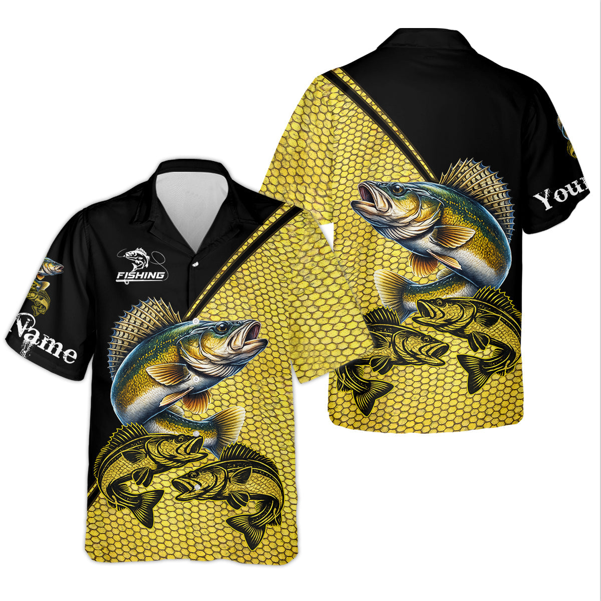 Personalized Walleye Fishing Shirt For Women, Long Sleeve Fishing Shirt, Gift For Her