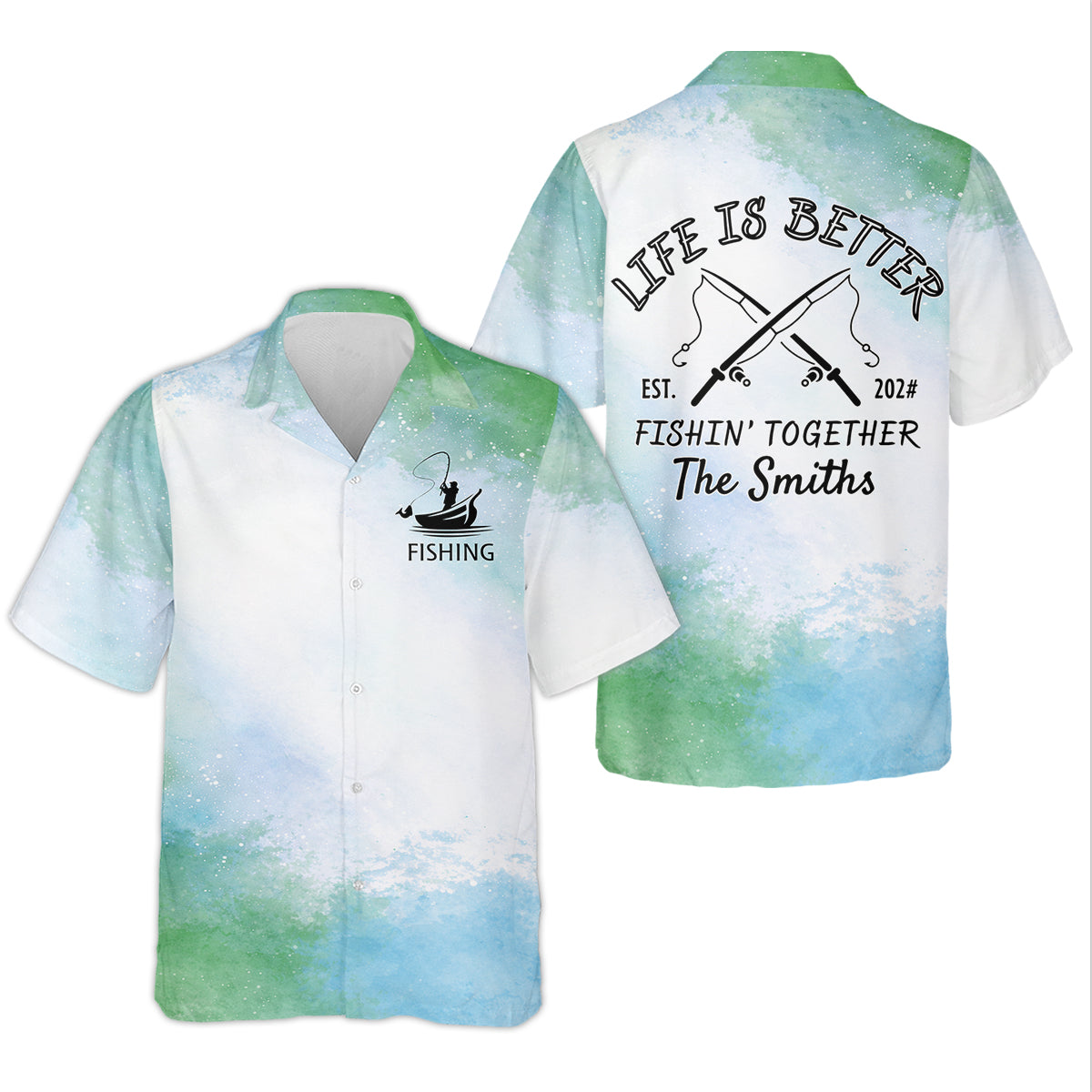 Life Is Better Fishing Together Personalized Fishing Shirt, Fishing UPF Shirts, Fishing Shirt For Women
