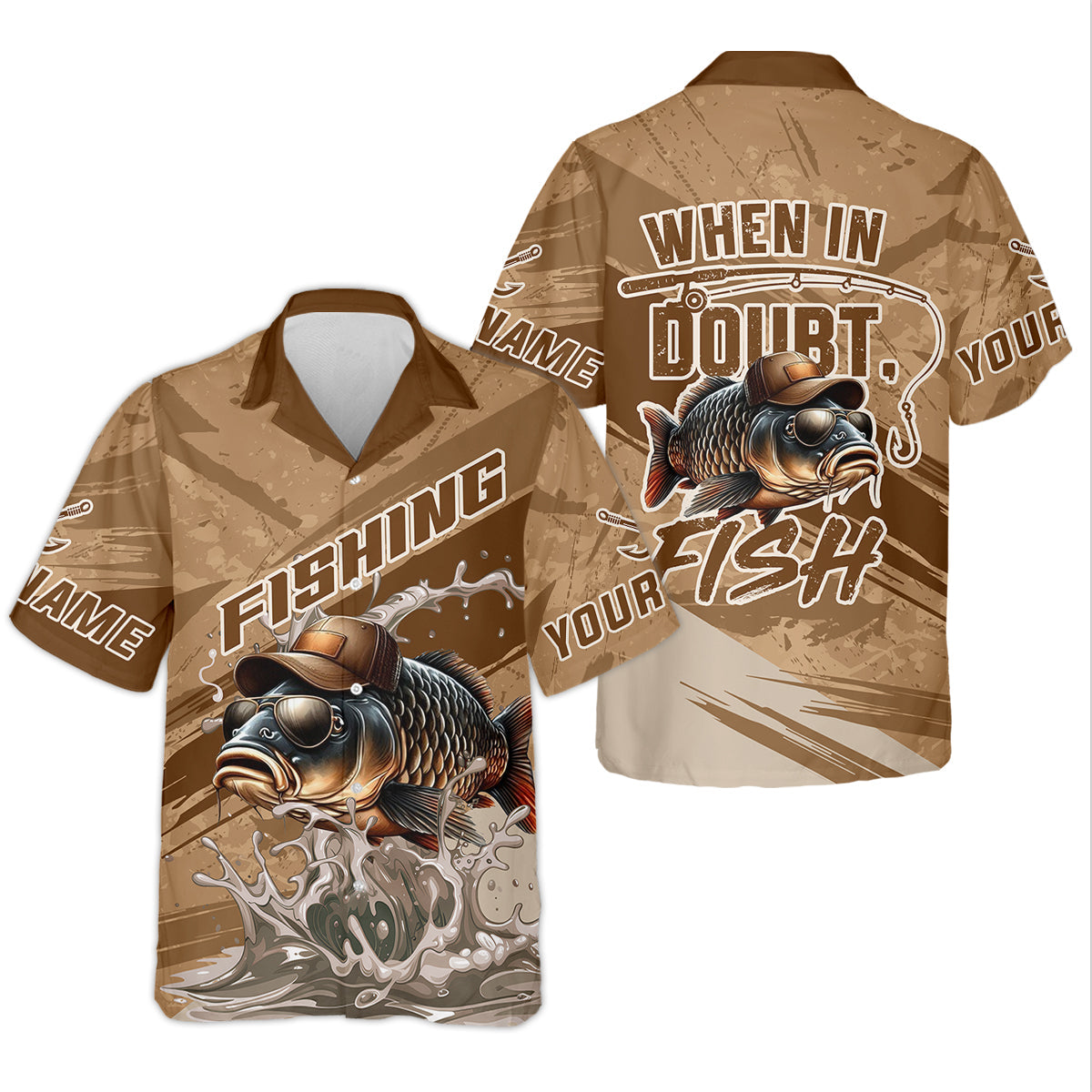 When In Doubt Fish Funny Fishing Shirt, Women SPF Shirt, Fishing Shirt For Women