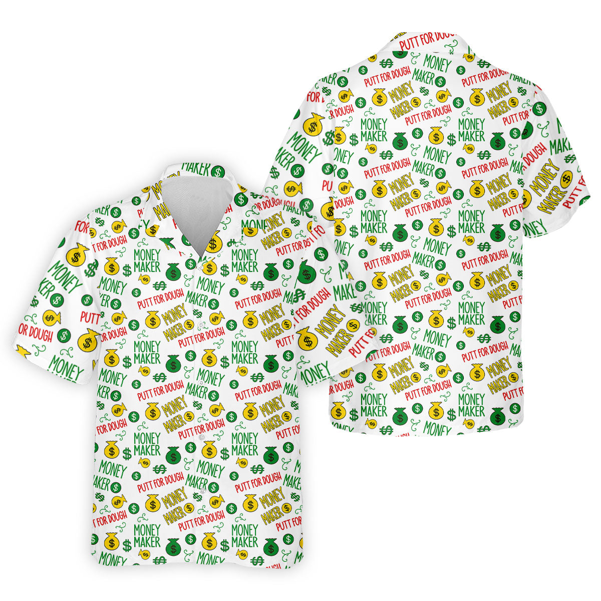 Money Maker Putt For Dough Golf Shirt, Funny Golf Shirt, Golf Shirts For Men, Polo Shirts For Men