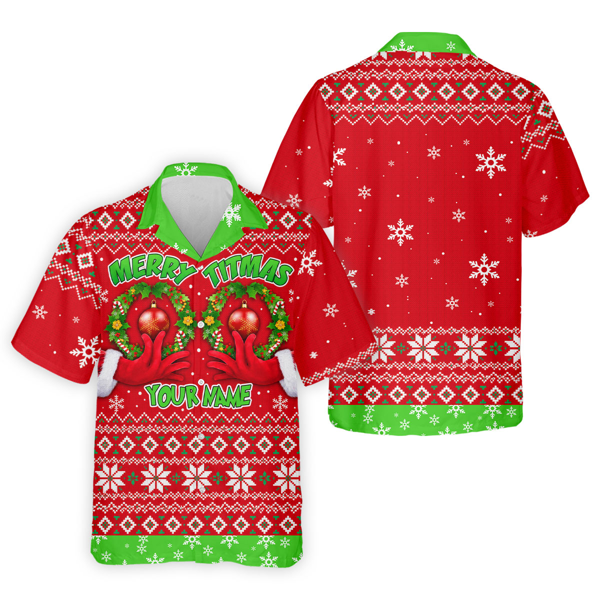 Custom Name Merry Titmas Polo Shirt, Christmas Golf Shirt For Men, Mens Golf Apparel