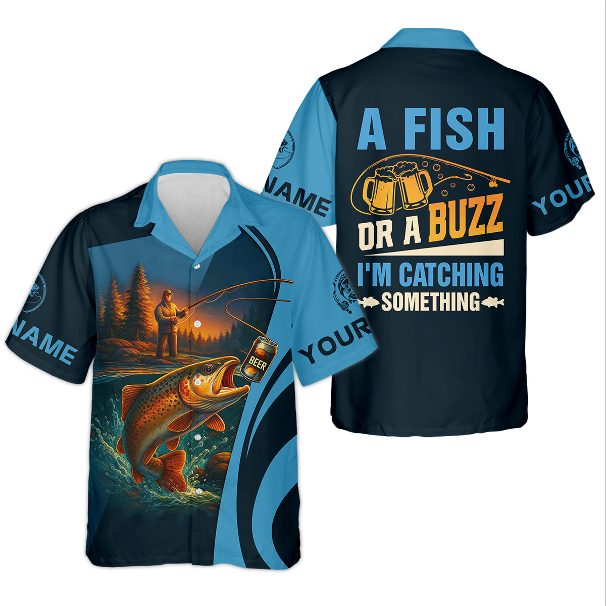 A Fish Or A Buzz I'm Catching Something Female Fishing Shirts, Women SPF Shirt, Fishing Shirt For Women