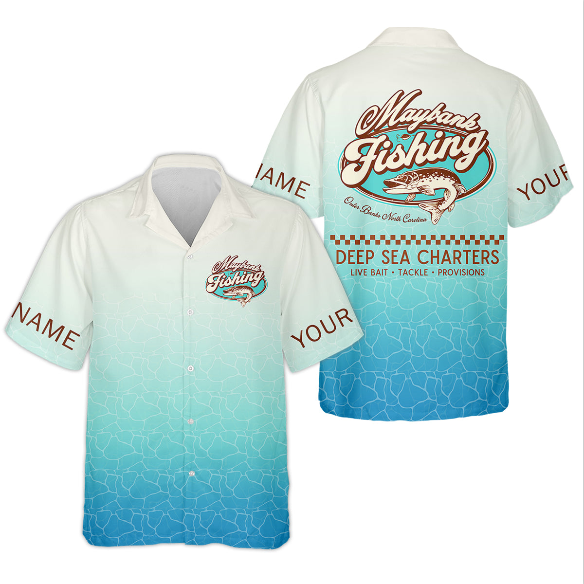 Maybank Fishing Deep Sea Charters Funny Fishing Shirt, Fishing UPF Shirts, Women Fishing Shirt