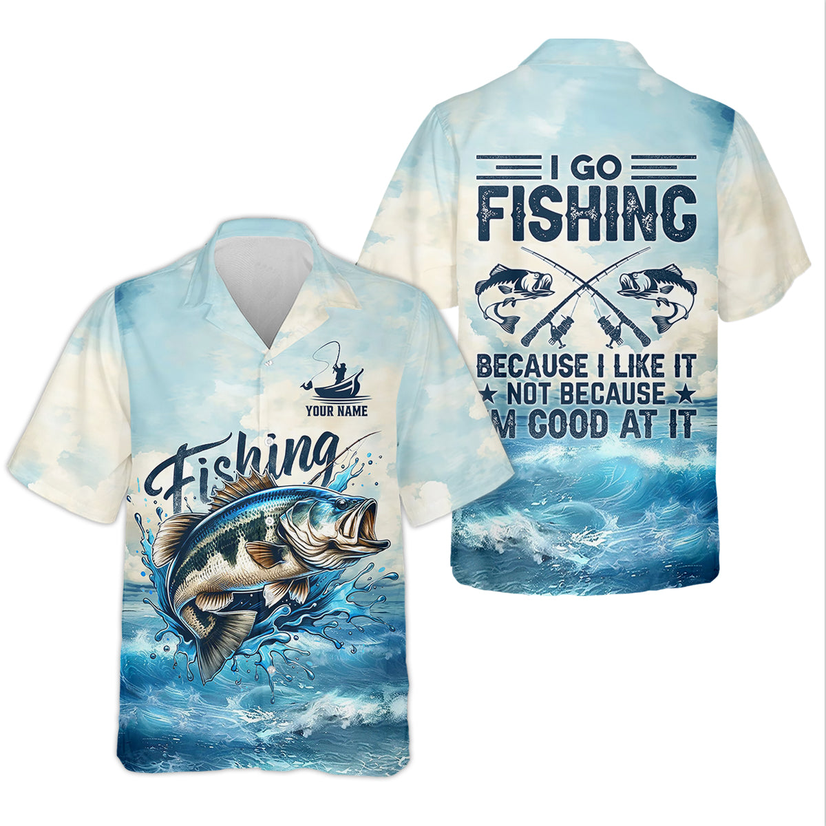 I Go Fishing Because I Like It Not Because I'm Good At It SPF Shirt, Female Fishing Shirts, Women Fishing Shirt