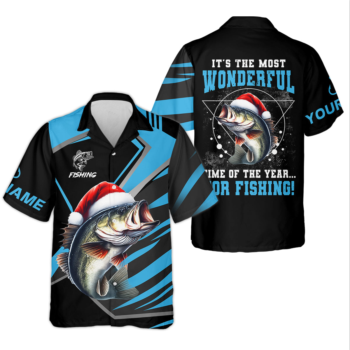 It's The Most Wonderful Time Of The Year For Fishing SPF Shirt For Men, Christmas Fishing Gift Ideas