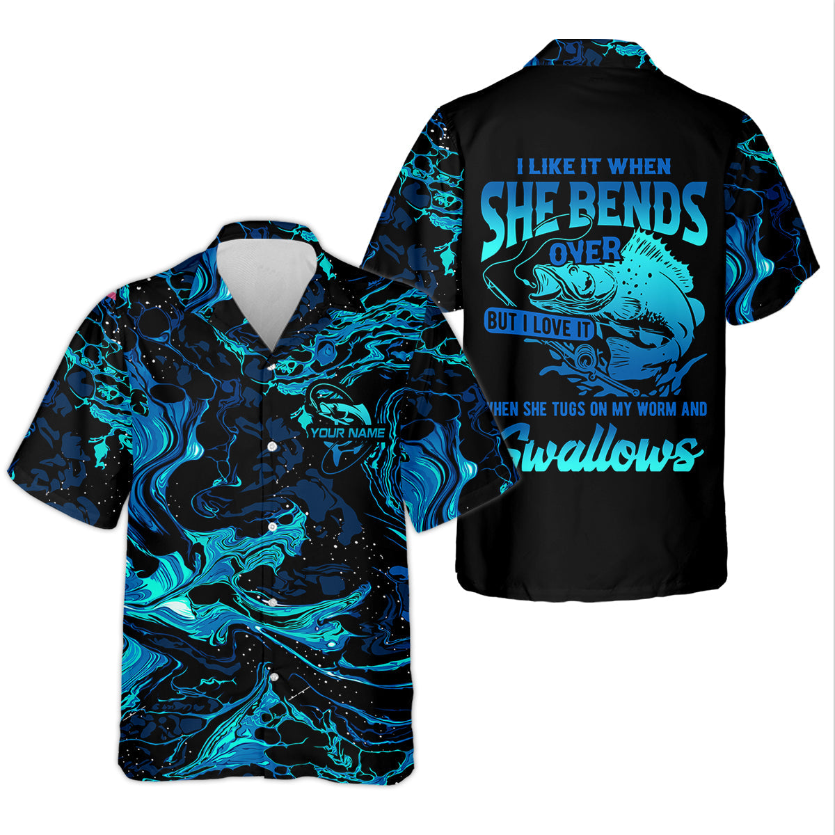 I Like It When She Bends Over Funny Fishing Shirt, Fishing Gifts For Men, SPF Shirt For Men