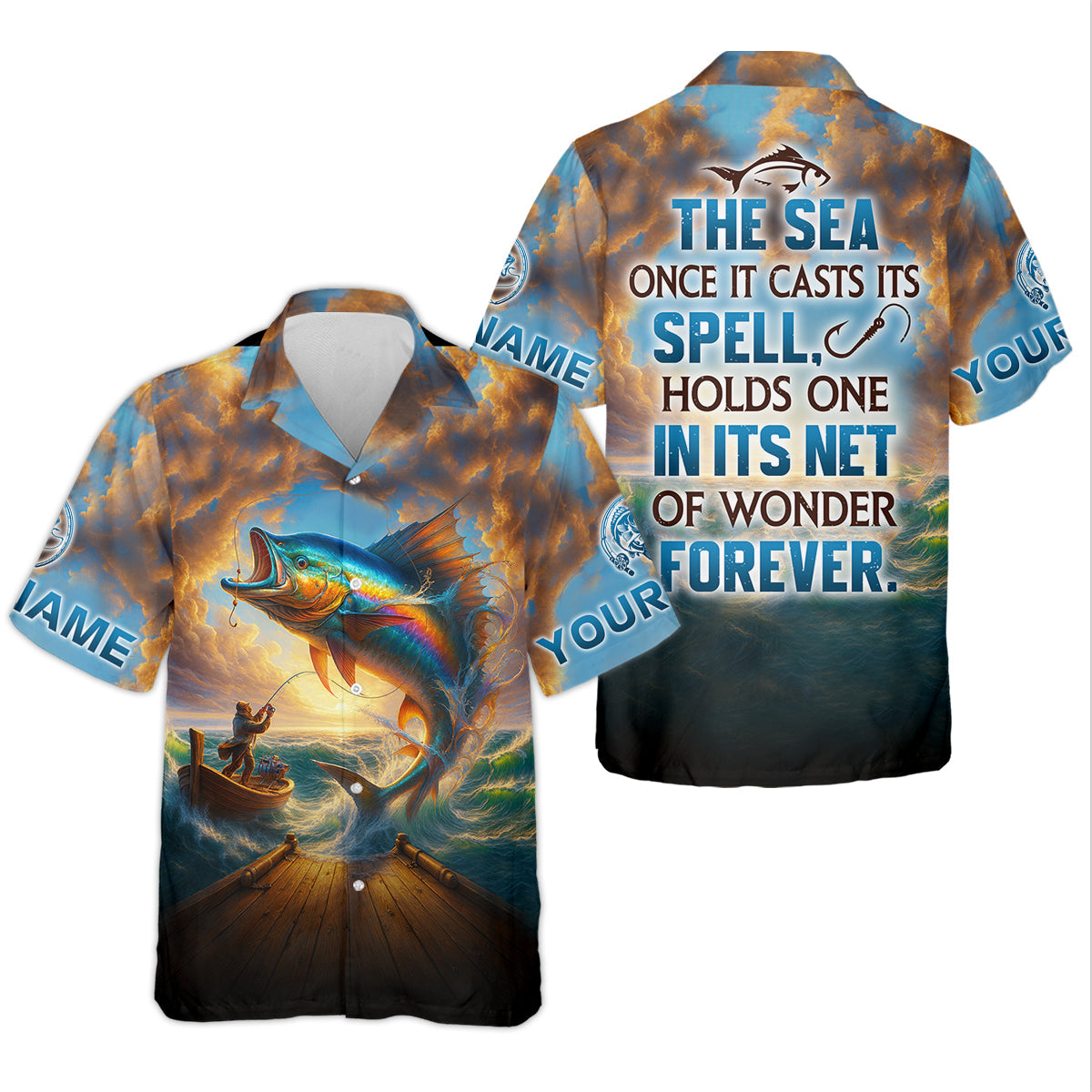 The Sea Once It Casts Its Spell Sailfish Fishing Shirt For Women, Fishing UPF Shirts, Female Fishing Shirts