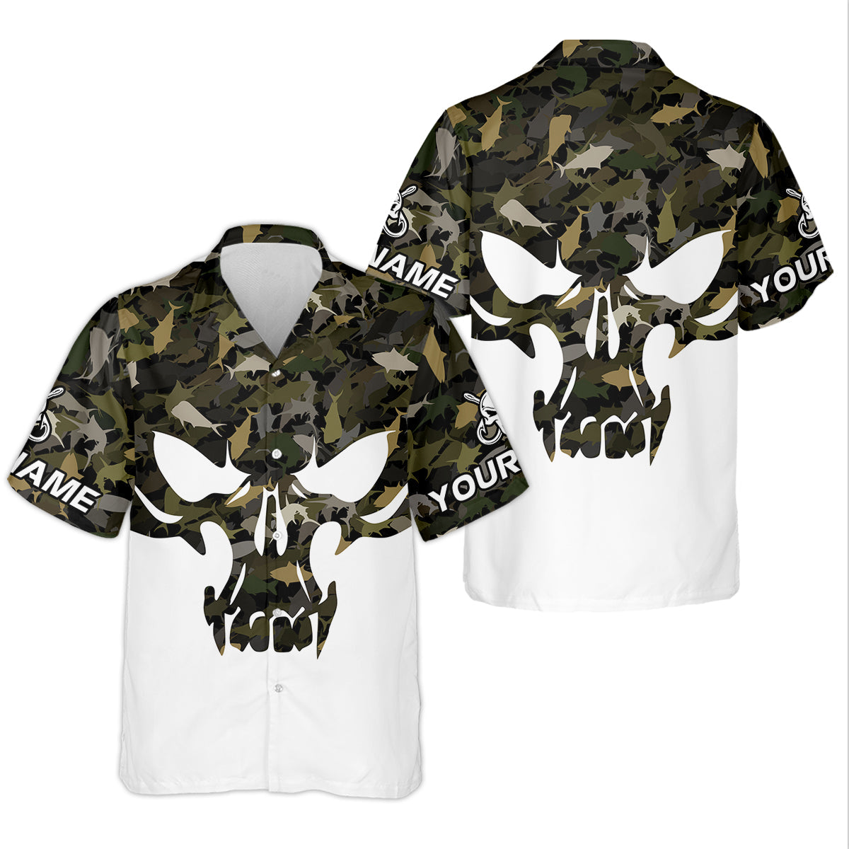 Deep Ocean Fishing SPF Shirt For Men, Camouflage Fishing Shirts, Fishing Gifts For Men, Men's Fishing Shirt