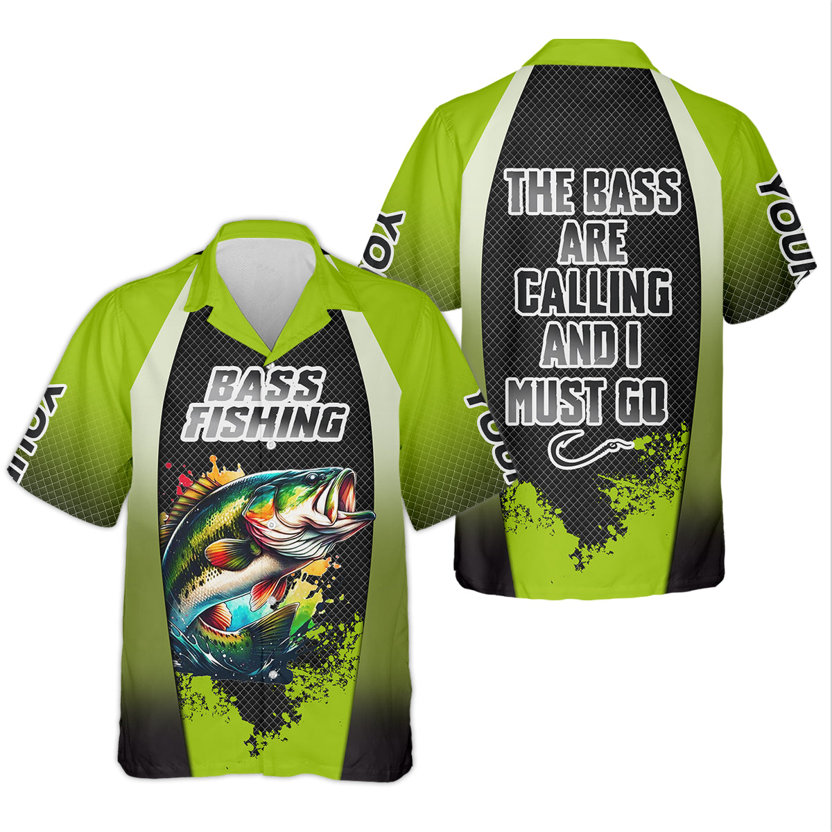 The Bass Are Calling And I Must Go Bass Fishing SPF Shirt For Men, Funny Fishing Shirt, Men's Fishing Shirt