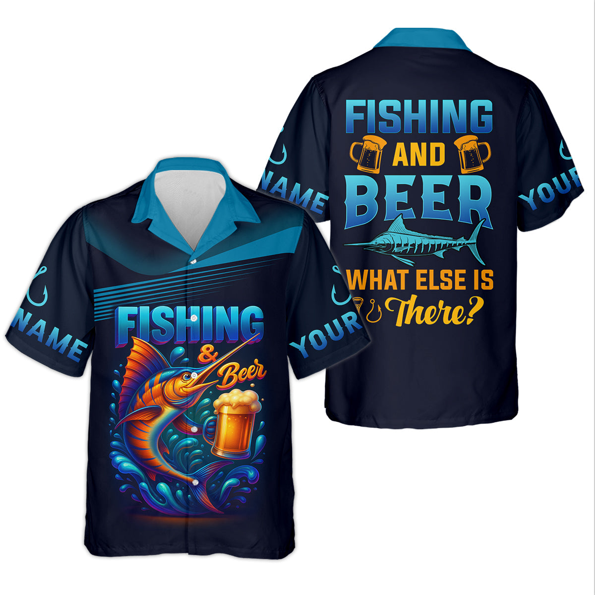Fishing And Beer What Else Is There SPF Shirt For Men, Men's Fishing Shirt, Men's Fishing Shirt