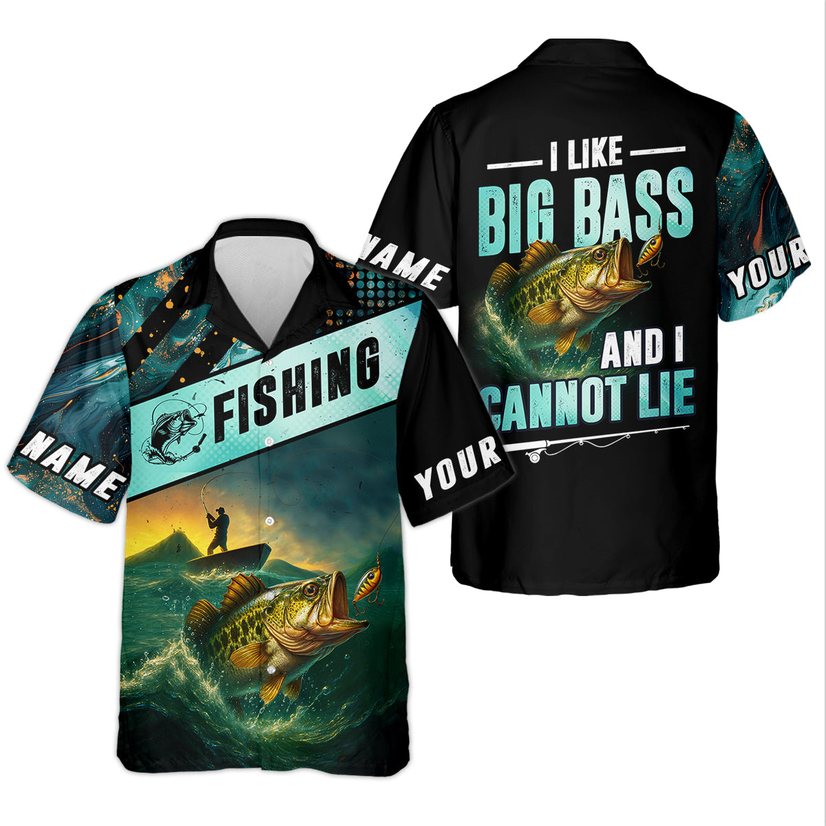I Like Big Bass And I Cannot Lie Shirt, Funny Fishing T-shirt, SPF Shirt For Men, Gift For Fisherman