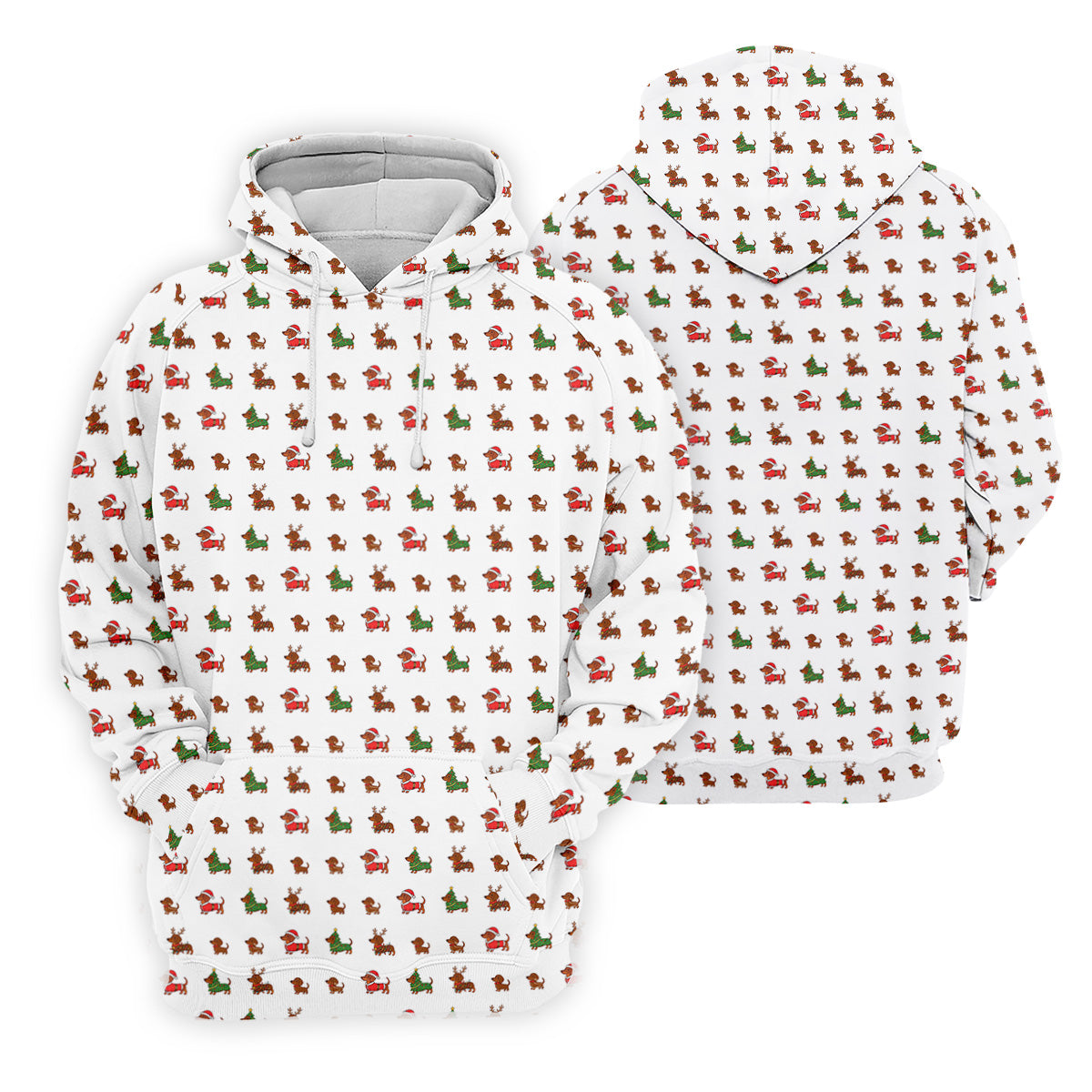 Christmas Dachshund Women's Golf Tops, Christmas Golf Shirt, Ladies Golf Polos, Golfing Apparel