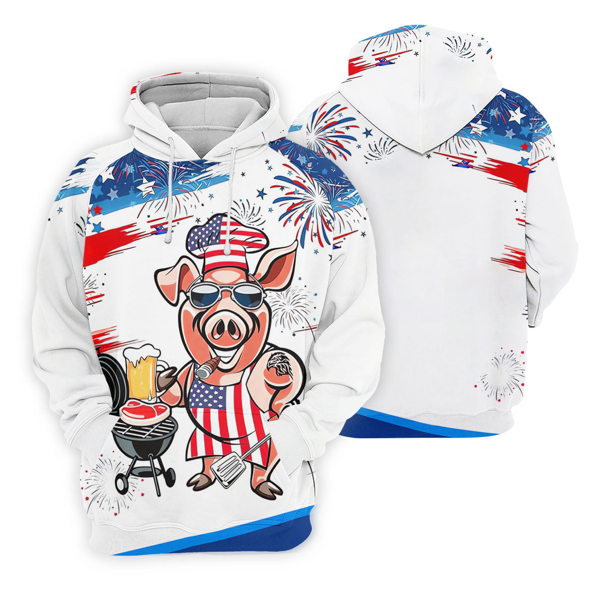 Patriotic American Flag Funny BBQ 250th Anniversary Women's Polo Shirt, Ladies Golf Shirts