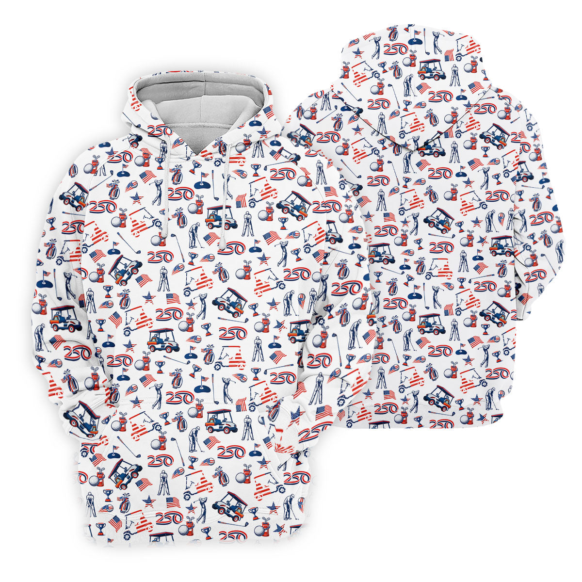 250th Anniversary US Flag Pattern Patriotic Golf Shirt, 4th Of July Women Golf Top, Ladies Golf Shirts