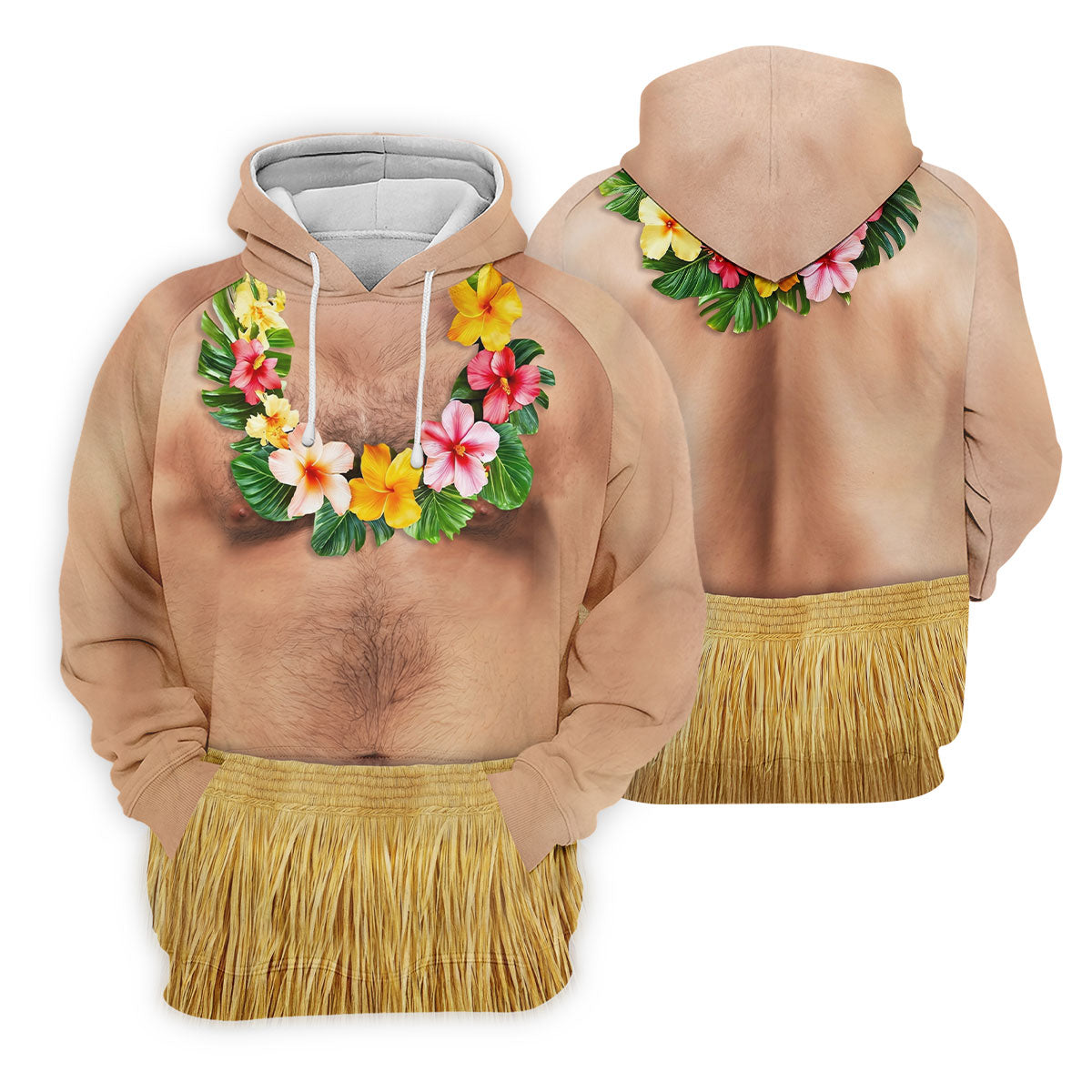 Floral Lei Tropical Theme Party Fun Women's Golf Shirts, Hawaiian Golf Shirt, Ladies Golf Polos