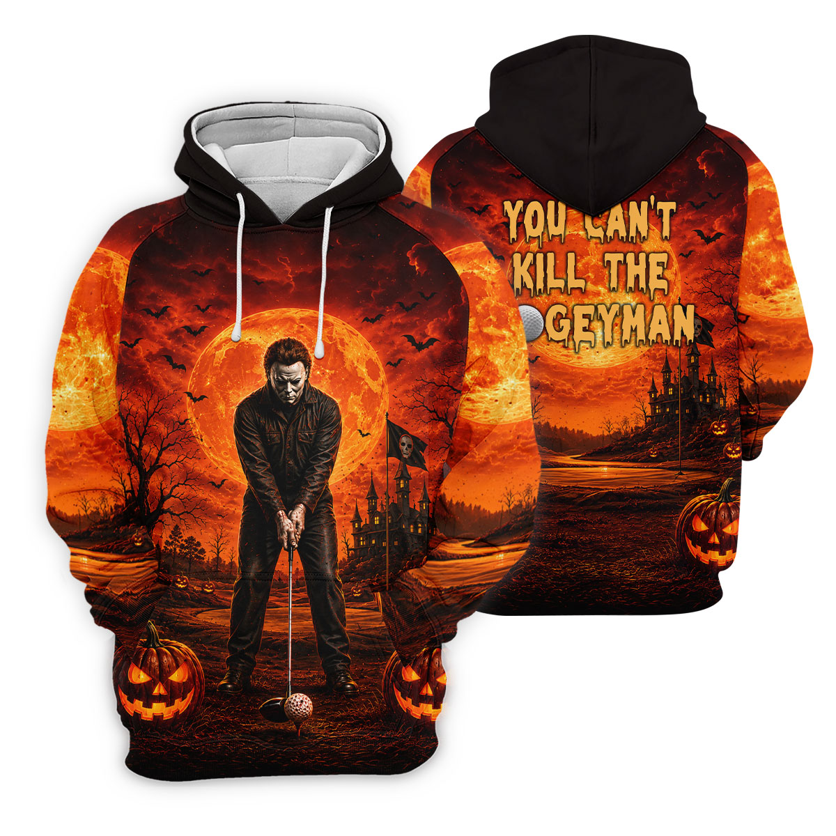 You Can't Kill The Bogeyman Halloween Golf Polo Shirt, Women’s Golf Polo, Womens Golf Tops
