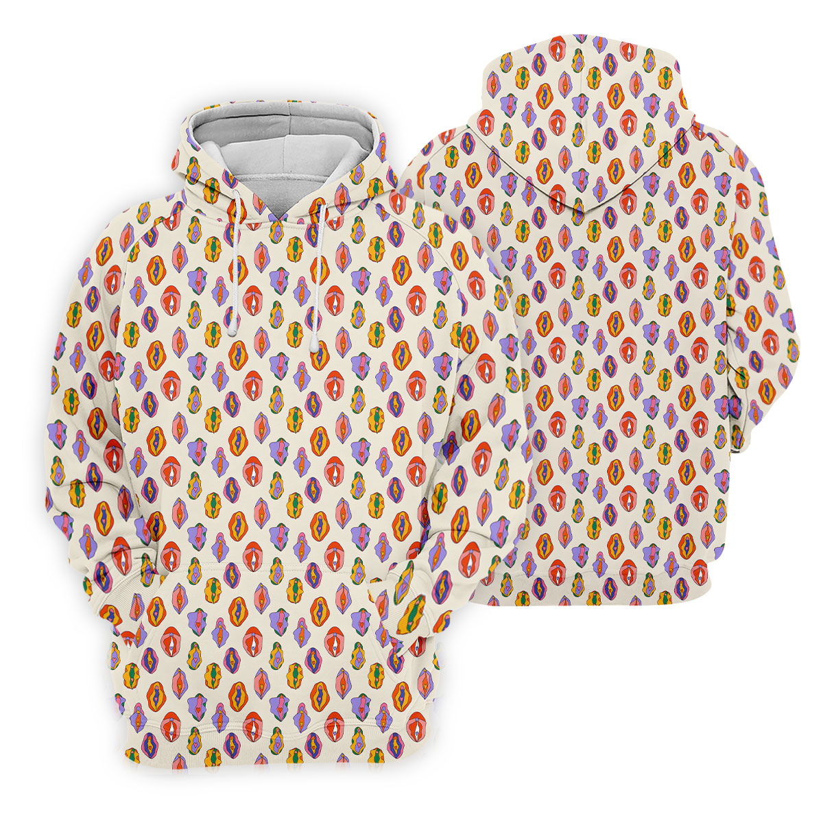 Colorful Abstract Feminine Pattern Golf Shirt, Funny Golf Shirt, Men's Golf Shirt, Polo Shirts For Men