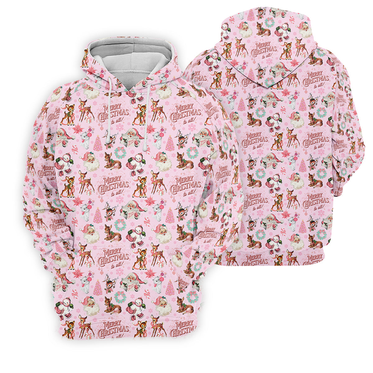 Festive Santa Pink Merry Christmas Golf Tops For Men, Christmas Golf Shirt, Men Golf Apparel