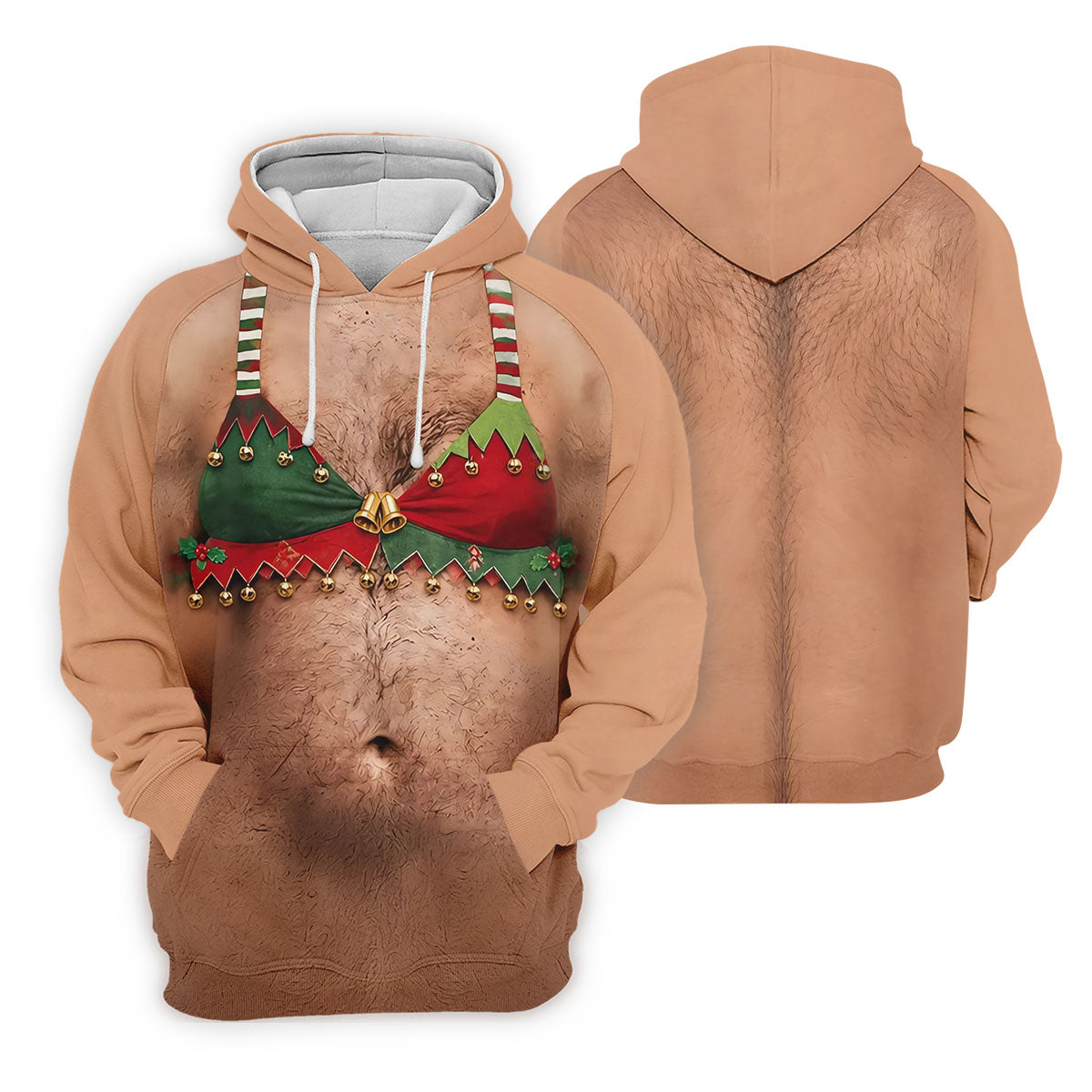 Funny Elf Bra Bells Christmas Golf Shirt, Women’s Golf Polo, Golf Tops For Women