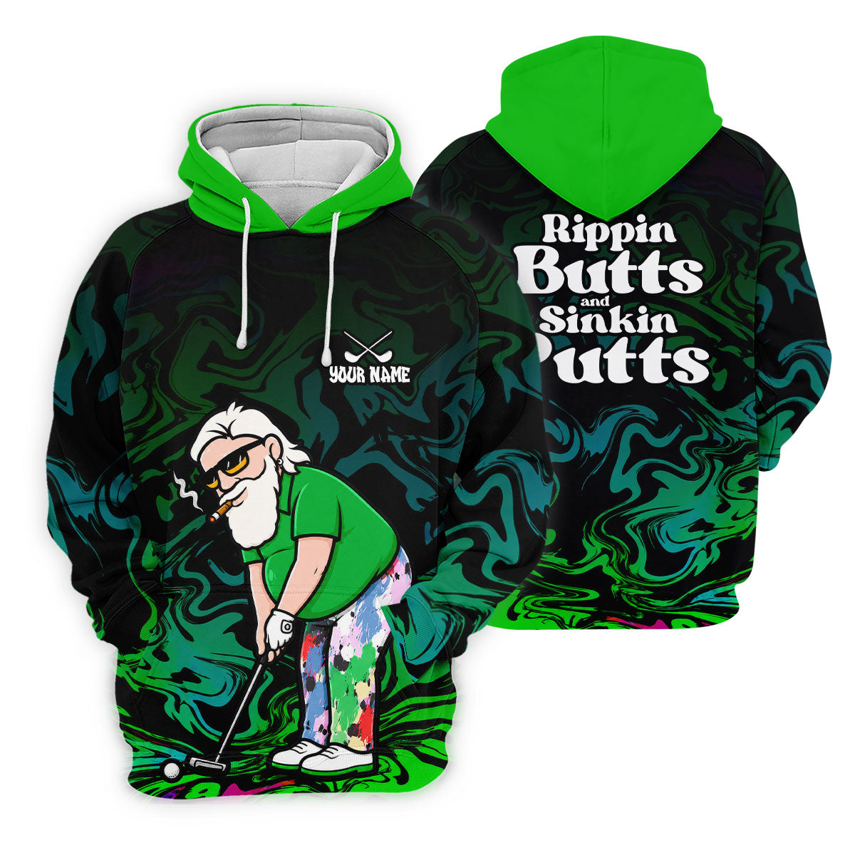 Funny Rippin Butts And Sinkin Putts Polo Shirt, Womens Golf Tops, Golf Polo For Women