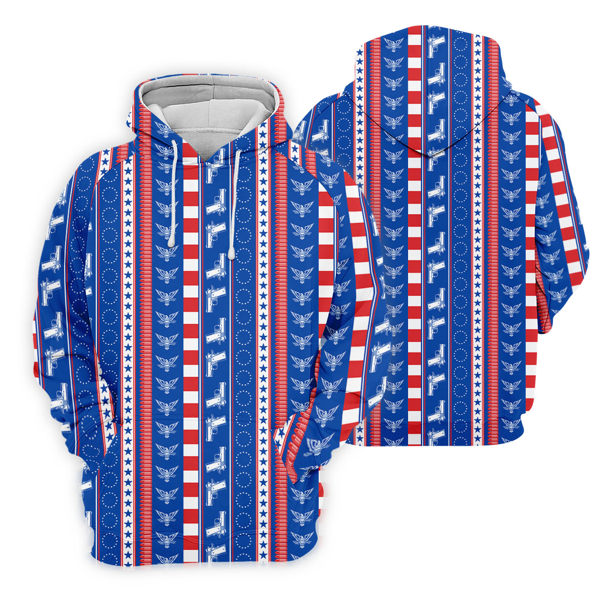Red White Blue Army Theme Patriotic 4th Of July Golf Shirt, 250 Years Golf Shirts For Men