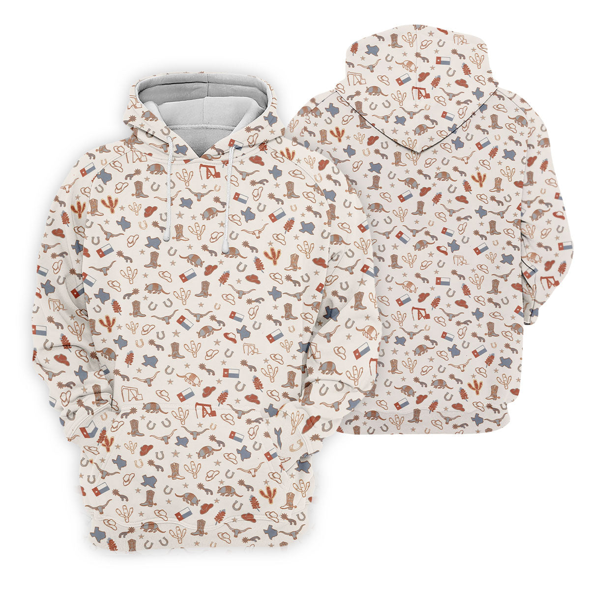 Beige Texas Cowboy Pattern Golf Polo Shirt, Golf Shirts For Women, Hawaiian Golf Shirt