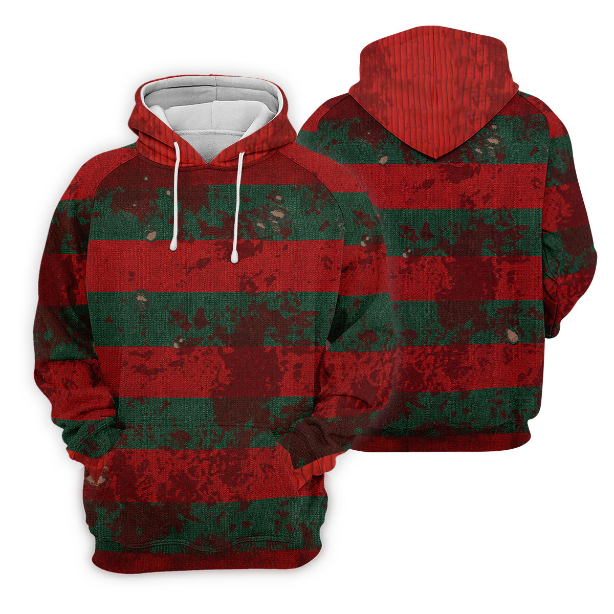 Distressed Red Green Horror Knit Golf Polo Shirt, Ladies Golf Tops, Golf Shirts For Women