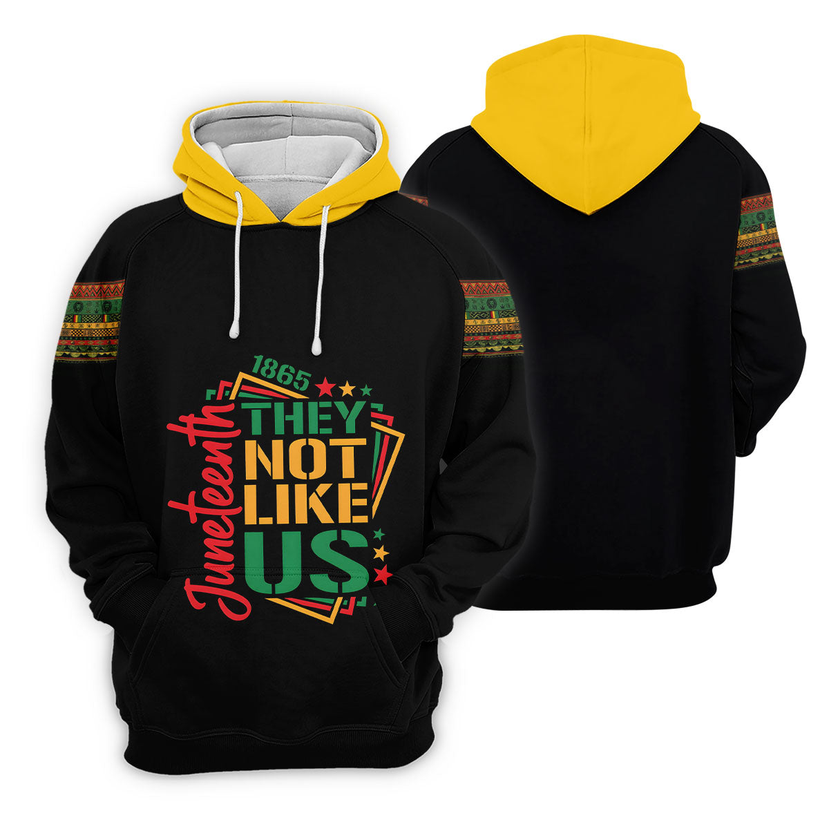 Juneteenth They Not Like Us 1865 Heritage Golf Polo Shirt, Golf Shirts For Men, Printed Golf Shirts