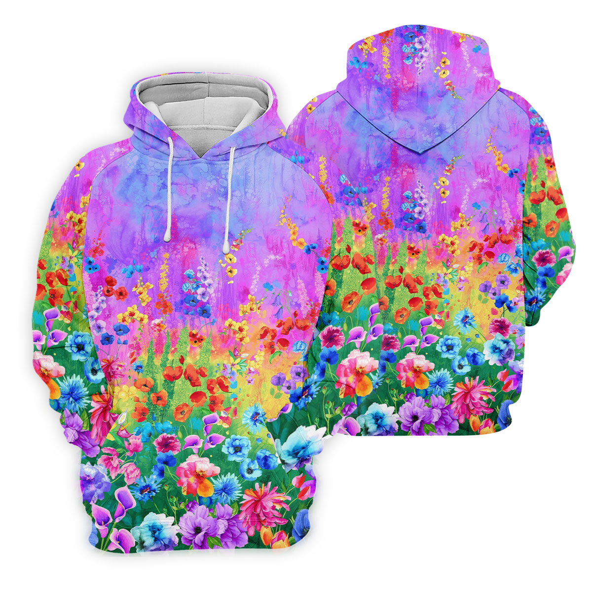 Colorful Abstract Floral Painting Golf Polo, Golf Tops For Men, Golfing Apparel