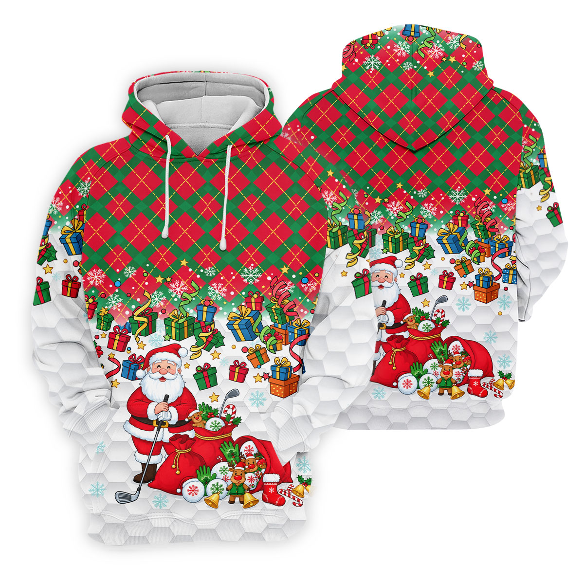 Christmas Santa Golfer and Gifts Polo Shirt, Women’s Golf Polo, Golf Shirts For Women