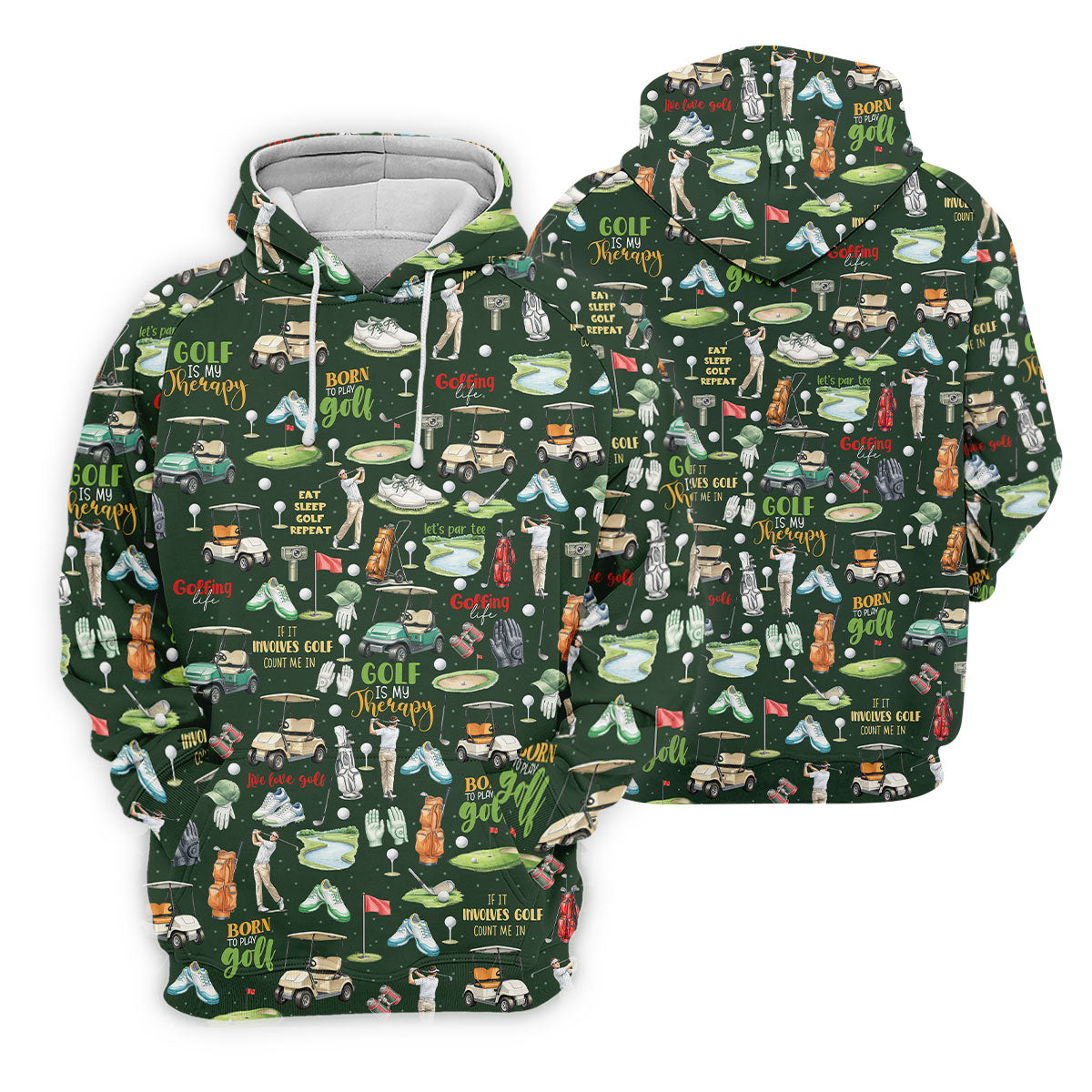 Born To Play Golf Let's Par Tee Green Golf Shirt, Fun Women's Golf Shirts, Ladies Golf Shirts, Golfing Apparel