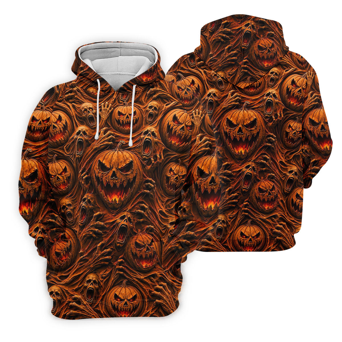 Halloween Evil Pumpkin Ghost Horror Character Polo Shirt, Golf Polo, Womens Golf Tops