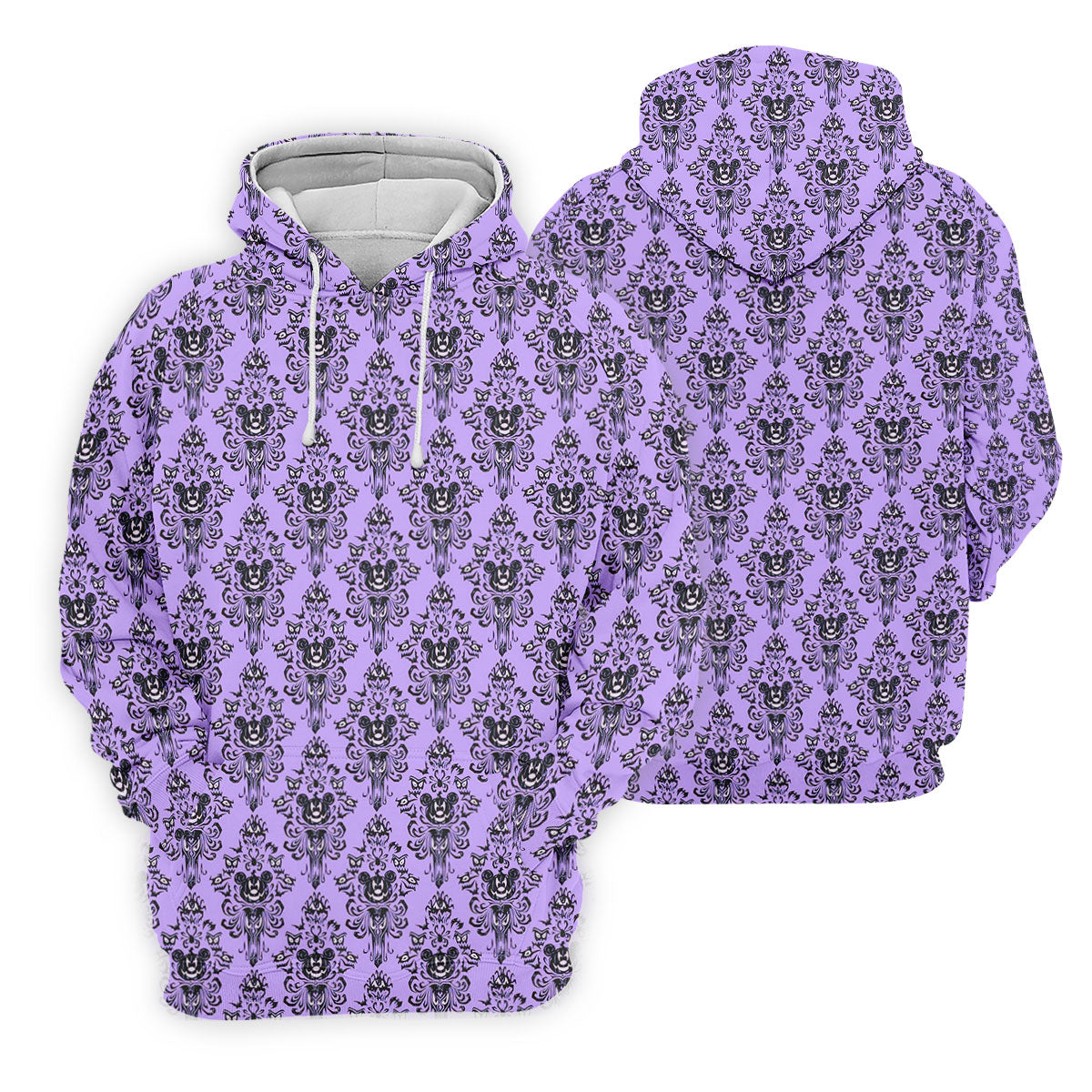 Purple Demon Face And Bat Halloween Polo Shirt, Golf Polo For Women, Ladies Golf Shirts