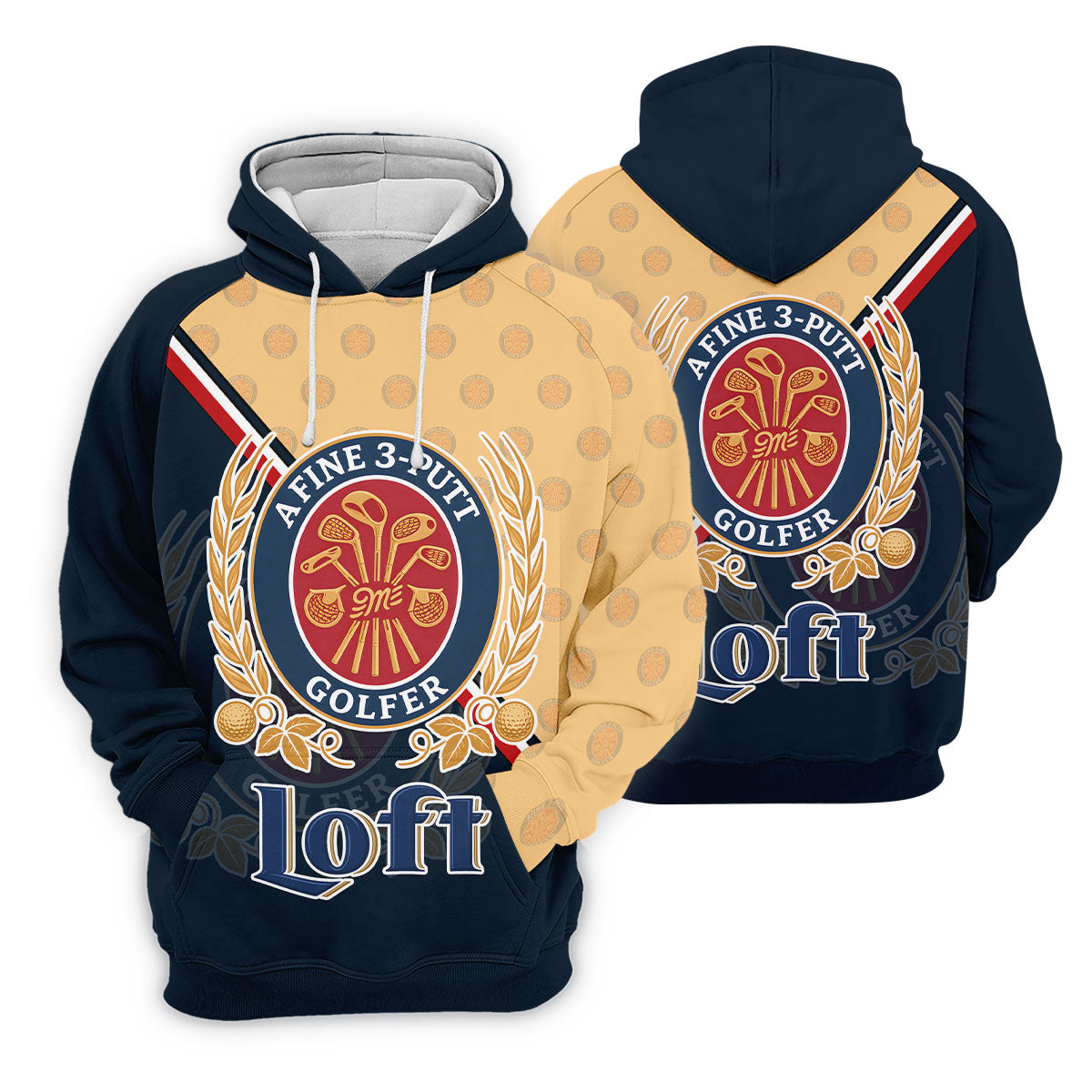 A Fine 3 Putt Golfer Badge Golf Shirt, Women's Golf Shirt, Hawaiian Golf Shirt, Long Sleeve Polo Shirt