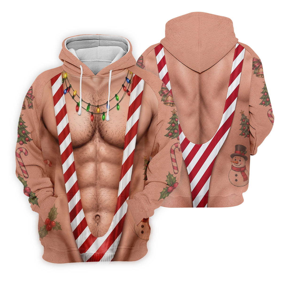Funny Christmas Candy Cane Suspenders Polo Shirt, Women's Golf Tops, Ladies Golf Shirts