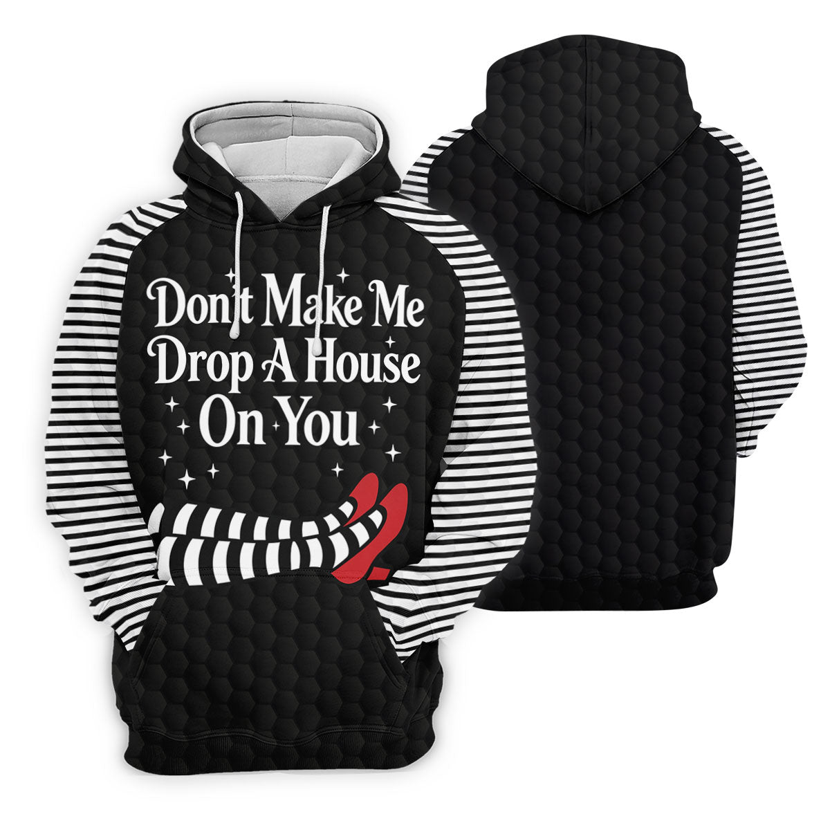 Don't Make Me Drop A House On You Polo Shirt, Halloween Golf Shirt, Mens Golf Apparel