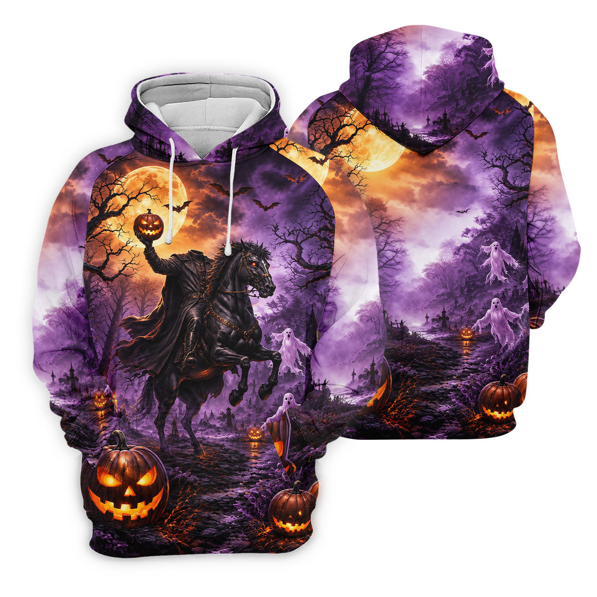 Halloween Headless Rider Horror Character Polo Shirt, Ladies Golf Shirts, Womens Golf Tops