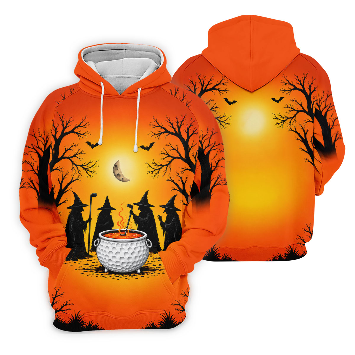 Witch Cauldron Halloween Golf Polo Shirt, Women's Halloween Shirt, Women's Golf Polo