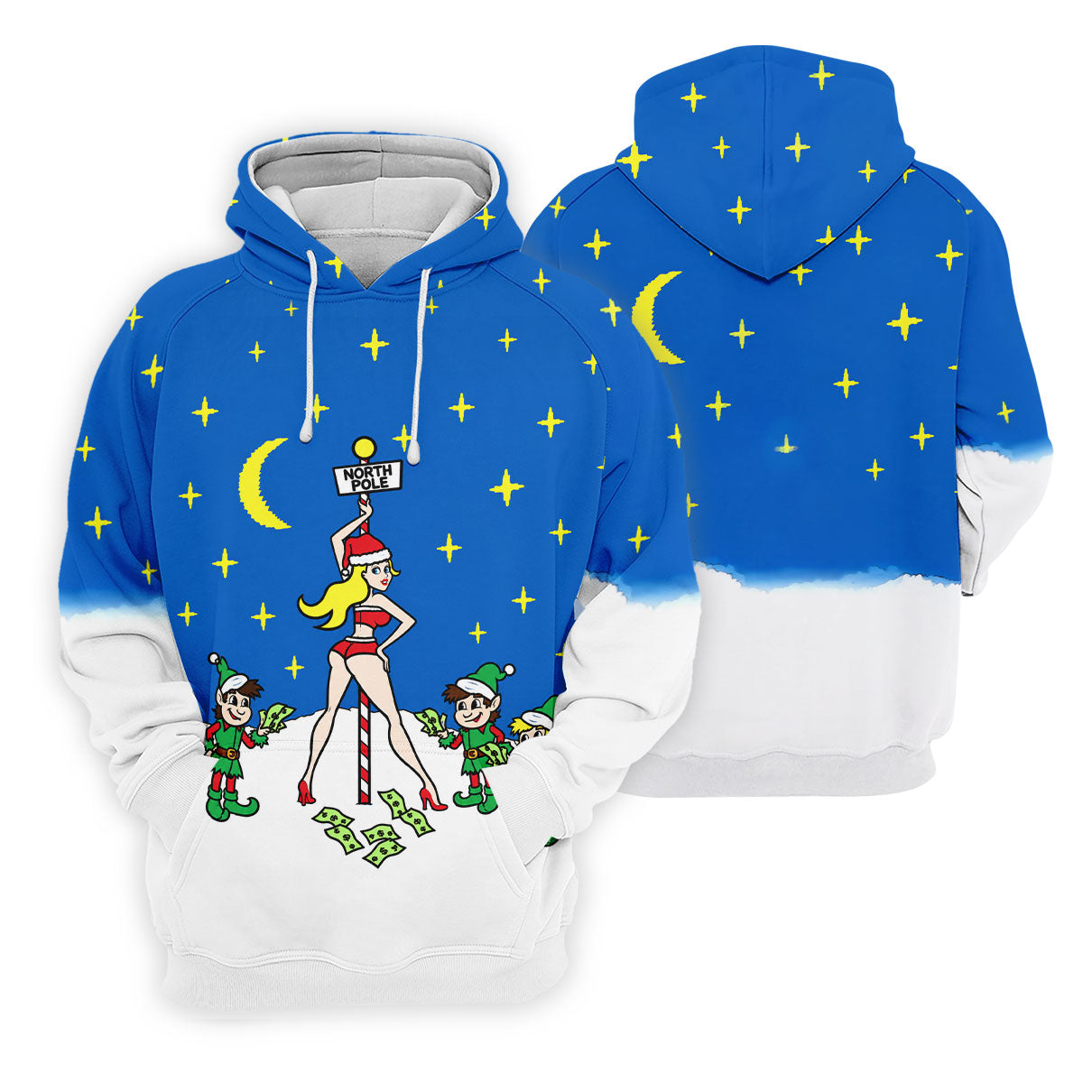 Funny North Pole Christmas Pin Up Polo Shirt, Women’s Golf Polo, Golf Tops For Women