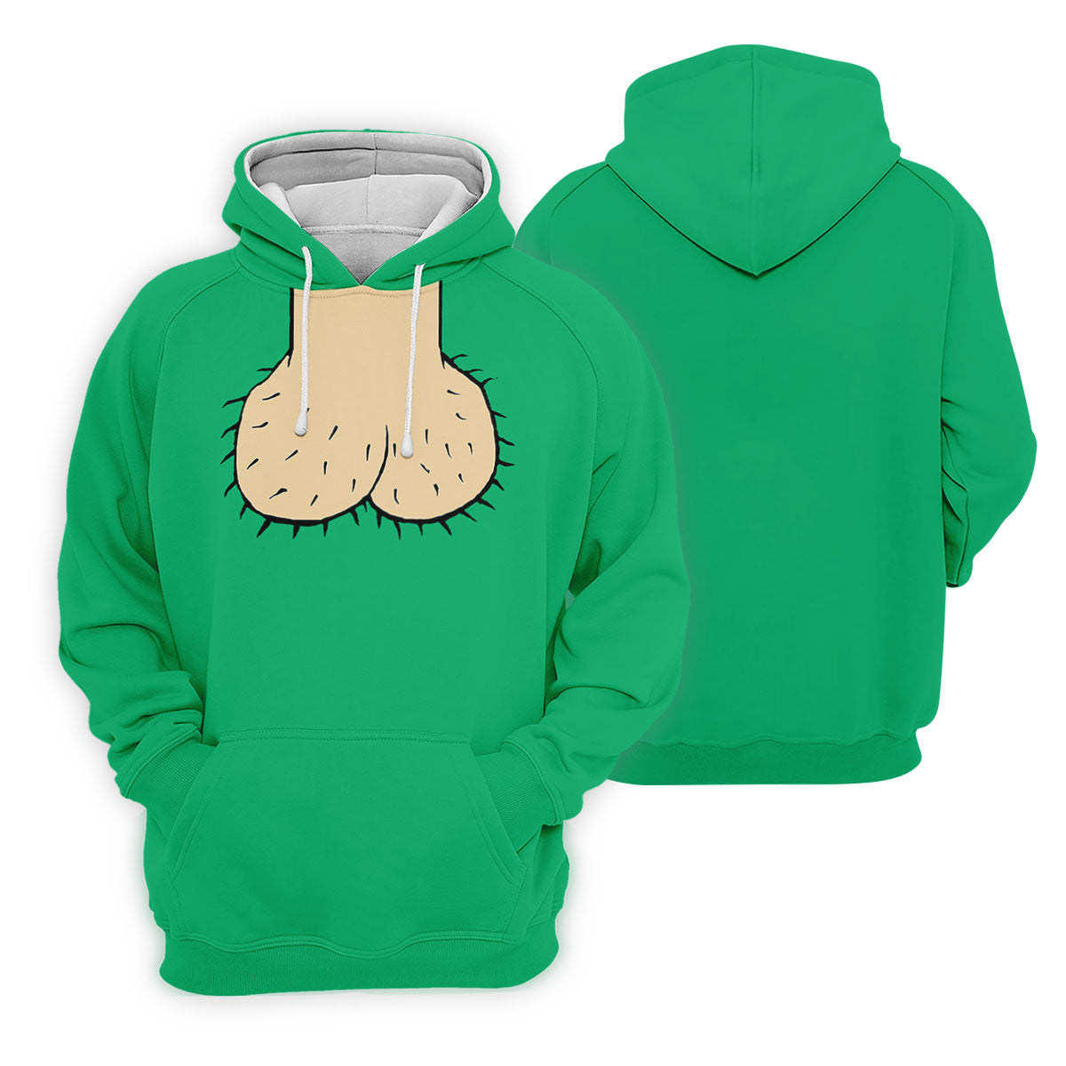 Green Funny Dickhead Faux Chest Golf Shirt, Men's Golf Shirt, Mens Polo Shirts