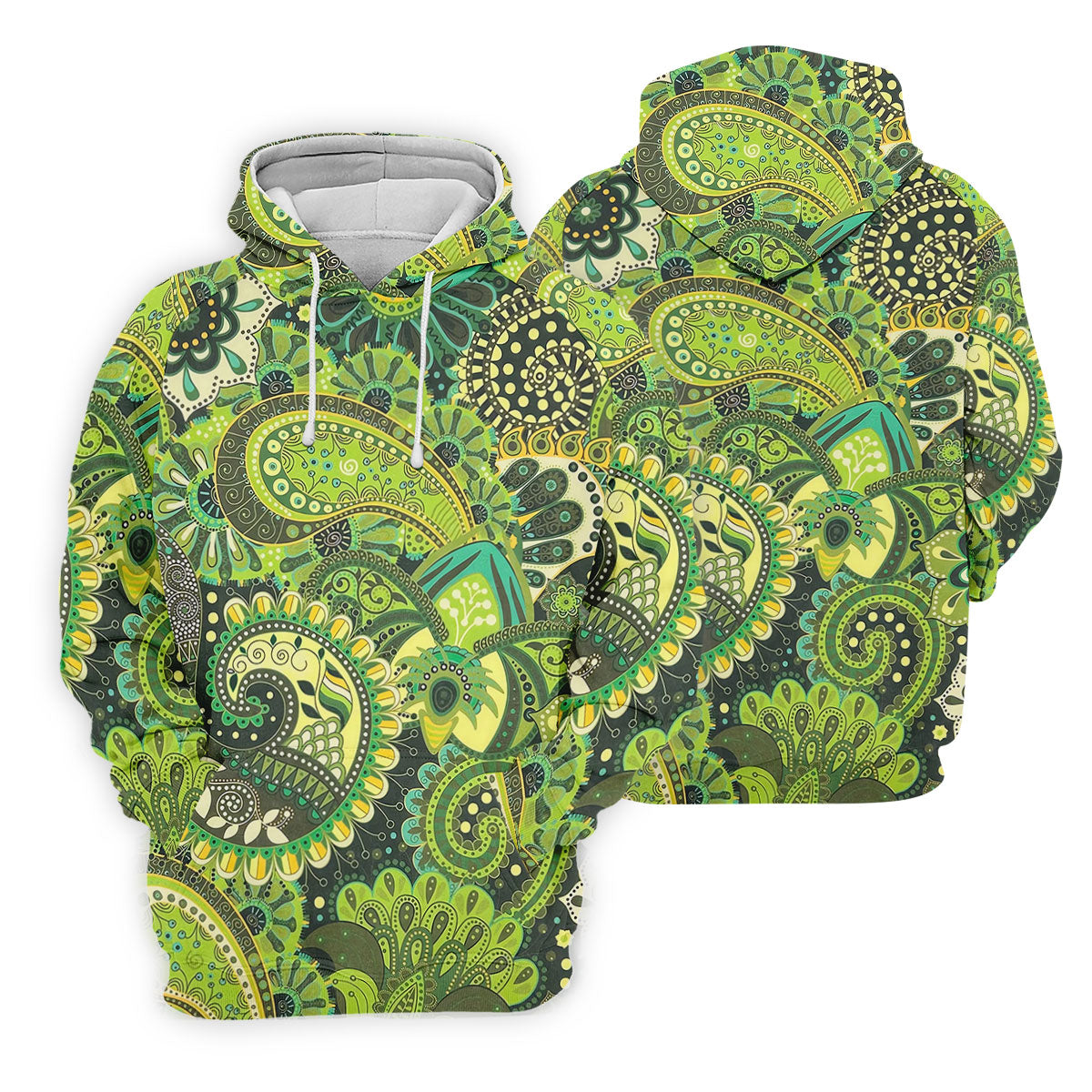 Paisley Print Green Golf Shirt, Ladies Golf Shirts, Golf Shirt For Women, Ladies Golf Polos