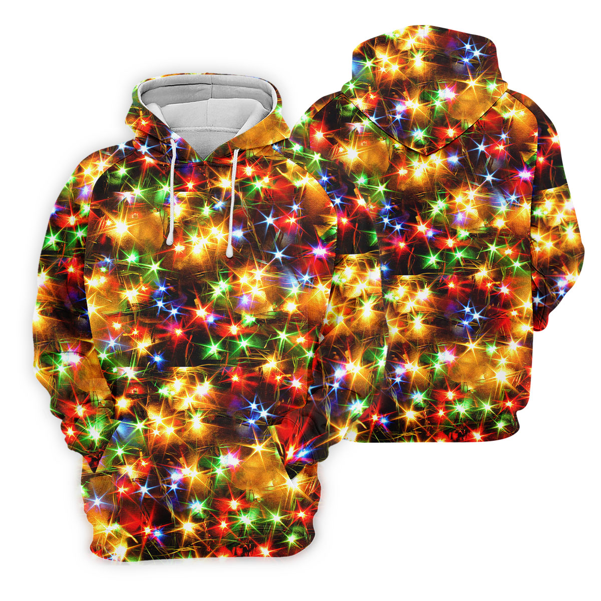 Sparkling Lights Christmas Golf Shirt, Golf Tops For Women, Ladies Golf Shirts